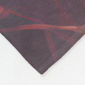 ピンクの花の中の美しい若い女の子ポートレート フリースブランケット (角)