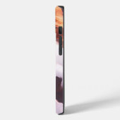 ピンクの花の中の美しい若い女の子ポートレート Case-Mate iPhoneケース (裏面 / 左)