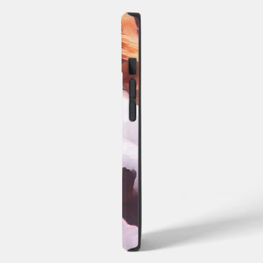 ピンクの花の中の美しい若い女の子ポートレート Case-Mate iPhoneケース (裏面 / 左)