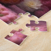 ピンクの花の仏めい想ズ ジグソーパズル (側面)