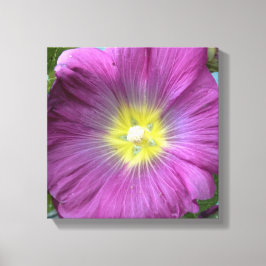 ピンクの花の写真の独身の複製 キャンバスプリント