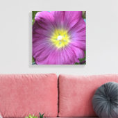 ピンクの花の写真の独身の複製 キャンバスプリント (インサイチュ (リビング))