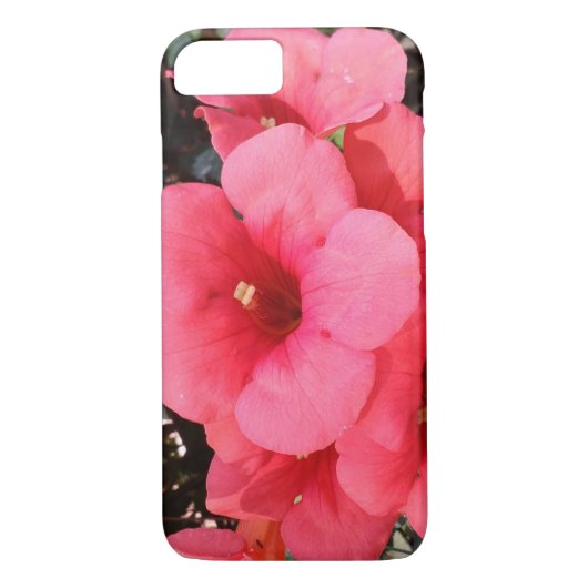 ピンクの花の写真アップルiPhone 7，やっと存在 Case-Mate iPhoneケース (裏面)
