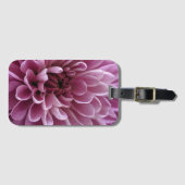 ピンクの花の写真デザイン ラゲッジタグ (正面横)