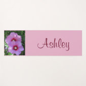 ピンクの花の写真名 ヨガマット (正面(横))