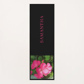 ピンクの花の写真名 ヨガマット (正面)