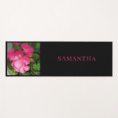 ピンクの花の写真名 ヨガマット (正面(横))