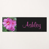 ピンクの花の写真名 ヨガマット (正面(横))