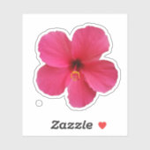 ピンクの花の写真 シール (シート)