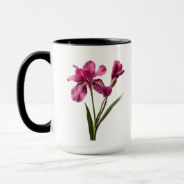 ピンクの花の可愛いマグカップ マグカップ