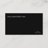 ピンクの花の名刺 名刺 (裏面)