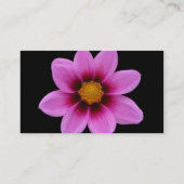 ピンクの花の名刺 名刺 (裏面)
