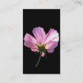 ピンクの花の名刺 名刺 (裏面)