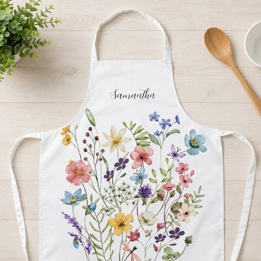 ピンクの花の名前 エプロン