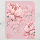 ピンクの花の壁紙。 (正面/裏面)