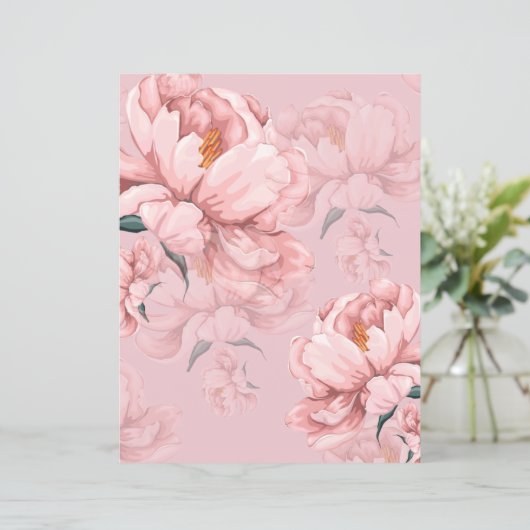 ピンクの花の壁紙。 (スタンド正面)