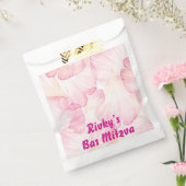 ピンクの花の女の子パーティー好意バッグ フェイバーバッグ (封をした状態)