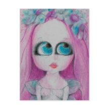 ピンクの花の妖精が静かに願ってブリア