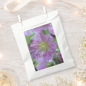 ピンクの花の庭をテーマ フェイバーバッグ (クリップ留めされた状態)