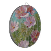 ピンクの花の庭 ダーツボード (正面左)