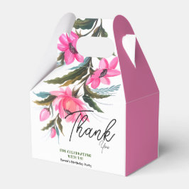 ピンクの花の恋人の誕生日 フェイバーボックス