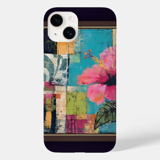 ピンクの花の抽象画 Case-Mate iPhoneケース (裏面)