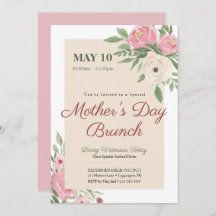 ピンクの花の教会 母の日の朝食