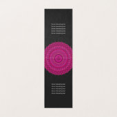 ピンクの花の曼荼羅のオーナメント 名刺 (内部フラット)