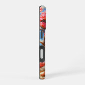 ピンクの花の木 iPhone 16ケース (右側面)