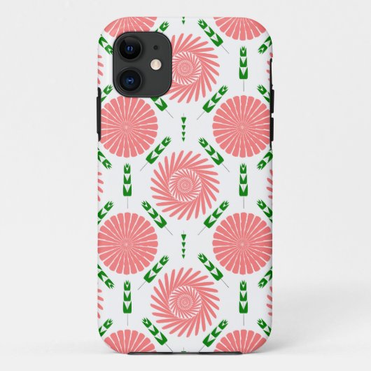 ピンクの花の模様 Case-Mate iPhoneケース (裏面)