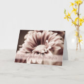 ピンクの花の母の日の兄弟からのカード カード (黄色い花)