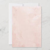 ピンクの花の水彩バックバースデーパーティー70th 招待状 (裏面)