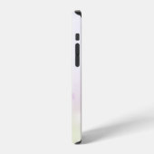 ピンクの花の水彩画とオリジナル画像 iPhoneケース (左側面)