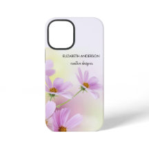 ピンクの花の水彩画とオリジナル画像