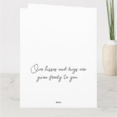 ピンクの花の水彩画の母の日カード カード (裏面)