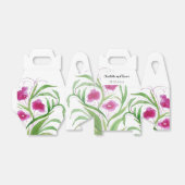 ピンクの花の水彩画ハンドペイント フェイバーボックス (折り畳みなし)