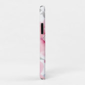 ピンクの花の水彩画 Case-Mate iPhoneケース (裏面/右)