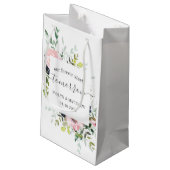 ピンクの花の永遠が明日から始まる リハーサル スモールペーパーバッグ (裏面アングル)