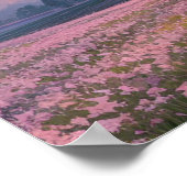 ピンクの花の海 ポスター (角)