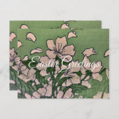 ピンクの花の滝 シーズンポストカード (正面/裏面)