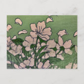 ピンクの花の滝 シーズンポストカード (裏面)