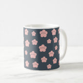 ピンクの花の猫 | かわいい顔の猫 | 花猫愛好家 コーヒーマグカップ (正面右)