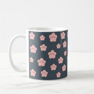 ピンクの花の猫 | かわいい顔の猫 | 花猫愛好家 コーヒーマグカップ