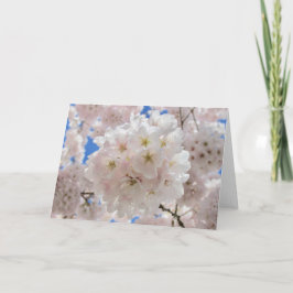 ピンクの花の玉 招待状