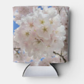 ピンクの花の玉。 缶クーラー (正面)