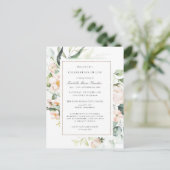 ピンクの花の生命のお祝い 追悼カード ポストカード (スタンド正面)