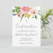 ピンクの花の確認 招待状 (スタンド正面)