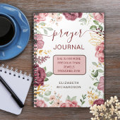 ピンクの花の祈りの言葉ジャーナル聖なる書物、 経典ノート ノートブック