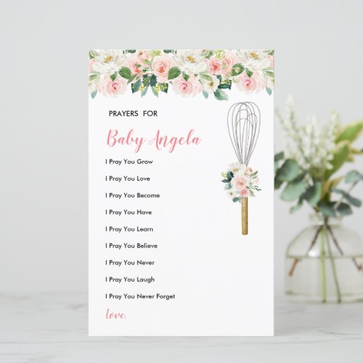 ピンクの花の祈りの言葉ベビーの緑のフローラ (スタンド正面)
