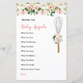 ピンクの花の祈りの言葉ベビーの緑のフローラ (正面)